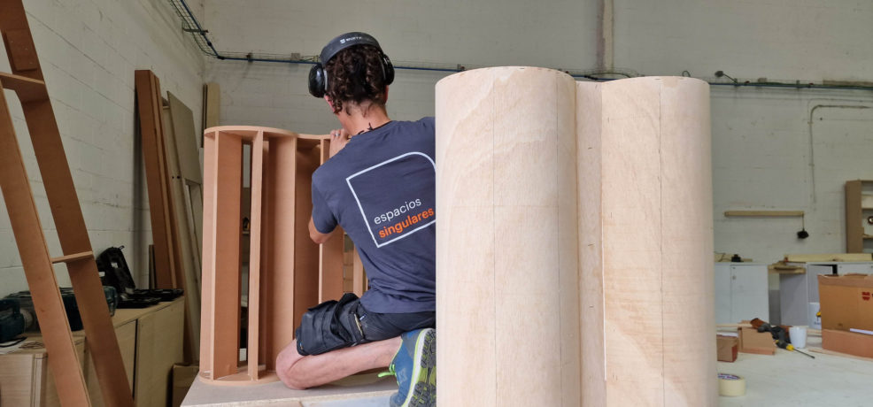 Servicio de carpintería a medida para interiorismo y stands